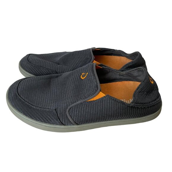 OLUKAI Nohea Mesh Gray Casual Slip On Shoes 10188-4242 Men's Size 8 - Picture 2 of 12